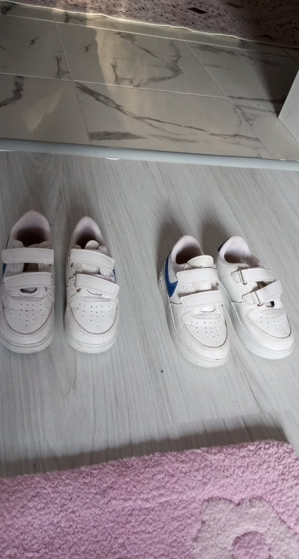 Beyaz Erkek Çocuk Spor Ayakkabı Velcro - Görsel 3