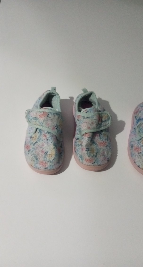 Kız cocuk Renkli Bağcıksız ev Ayakkabısı panduf - Görsel 2