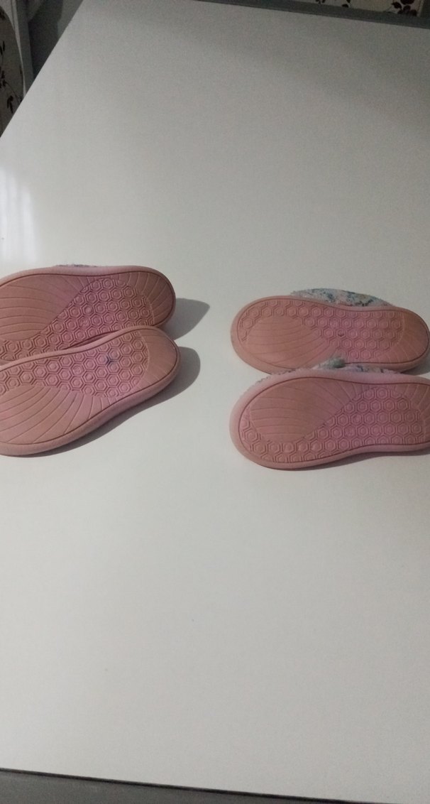 Kız cocuk Renkli Bağcıksız ev Ayakkabısı panduf - Görsel 4