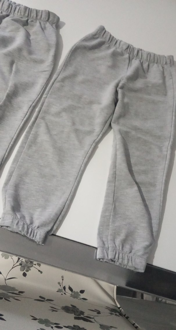 Gri Erkek Çocuk Rahat Kesim Eşofman Altı - Görsel 3