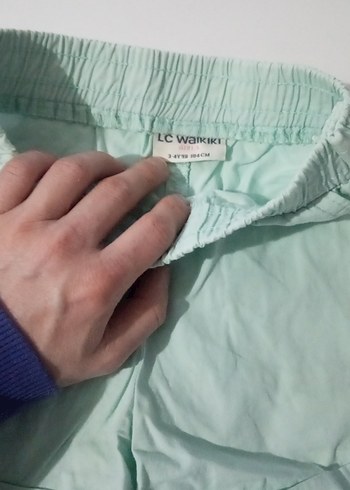 Kızlar için Pembe Pamuklu Bol Kesim Şort - Görsel 5