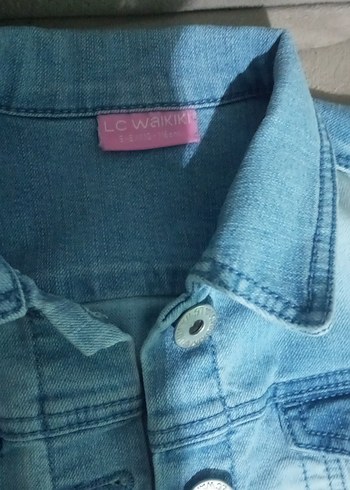 kız çocuk kot yelek - Görsel 5