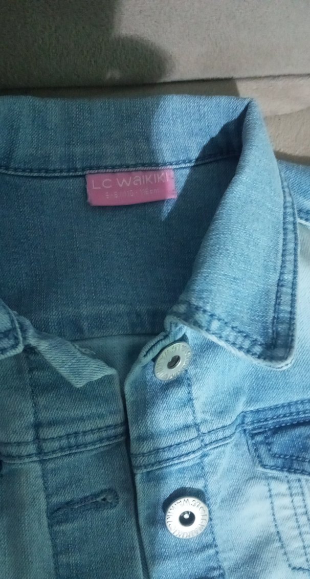 kız çocuk kot yelek - Görsel 5