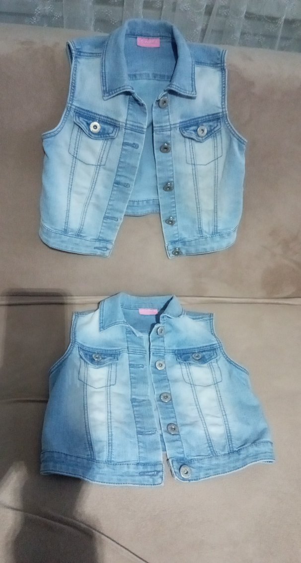 kız çocuk kot yelek - Görsel 2