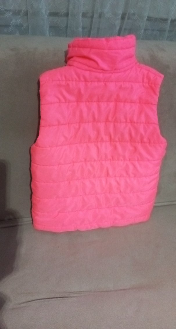 Kız Çocuk Pembe Fermuarlı Yelek - Görsel 3