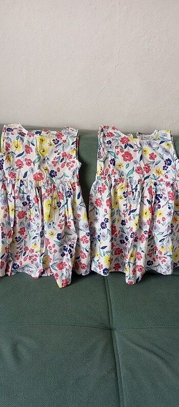 İkiz kız çocuk elbise - Görsel 5