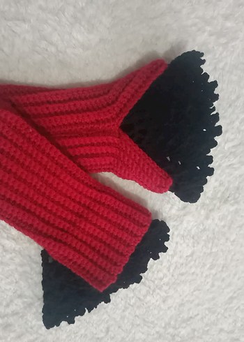 Renkli Örgü Kadın Eldivenleri - Görsel 2