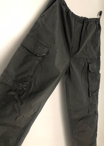 Kadın Siyah Keten Salaş Street Wear Pantolon