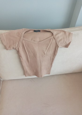 Bej Kadın Crop Top