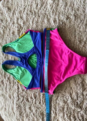 Renkli Kız Çocuk Bikini Takımı - Görsel 3