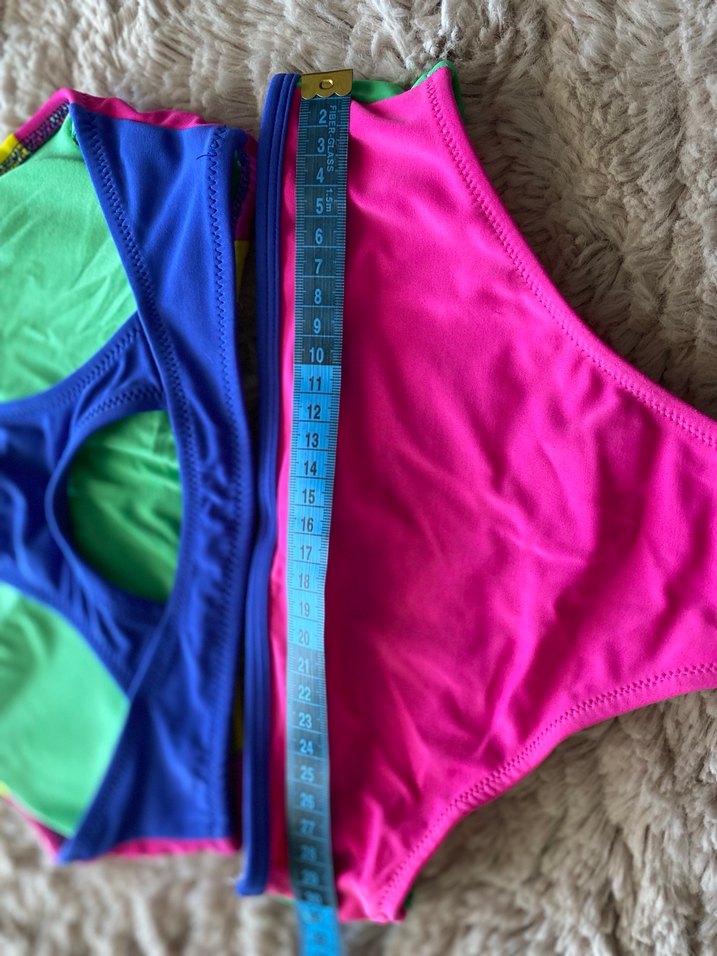 Renkli Kız Çocuk Bikini Takımı - Görsel 2