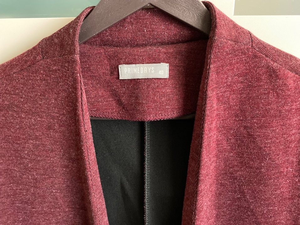 Bordo Kemerli Kadın Blazer Ceket - Görsel 3