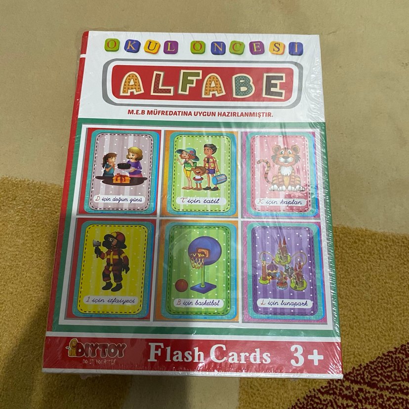 M.E.B Müfredatına Uygun Alfabe Flash Kartları - Görsel 3