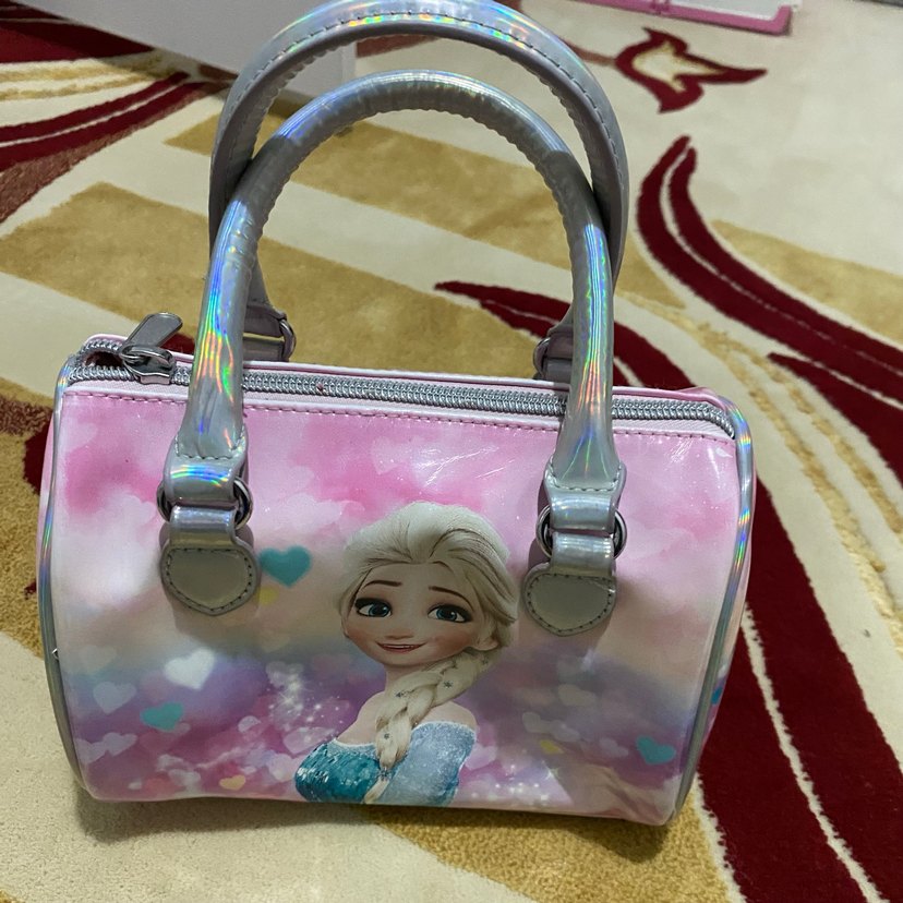 Pastel Renkli Frozen Temalı Çocuk Çantası - Görsel 2