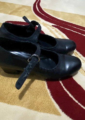 Siyah Tokalı Yüksek Topuklu Klasik Ayakkabı - Görsel 5