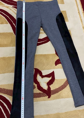 Grikız çocuk  kadife dokulu Tayt Velcro Detaylı - Görsel 2