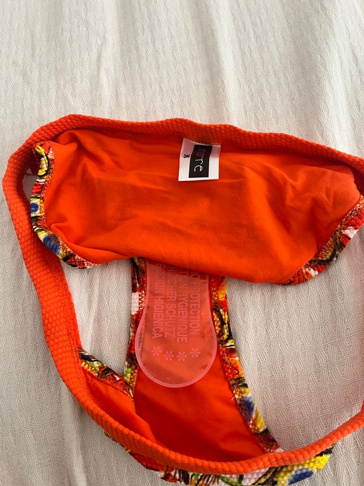 Parlak Turuncu Mini Bikini takımı - Görsel 2