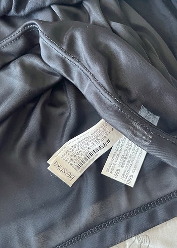 Orjinal Pembe Siyah Desenli Elbise - Görsel 2