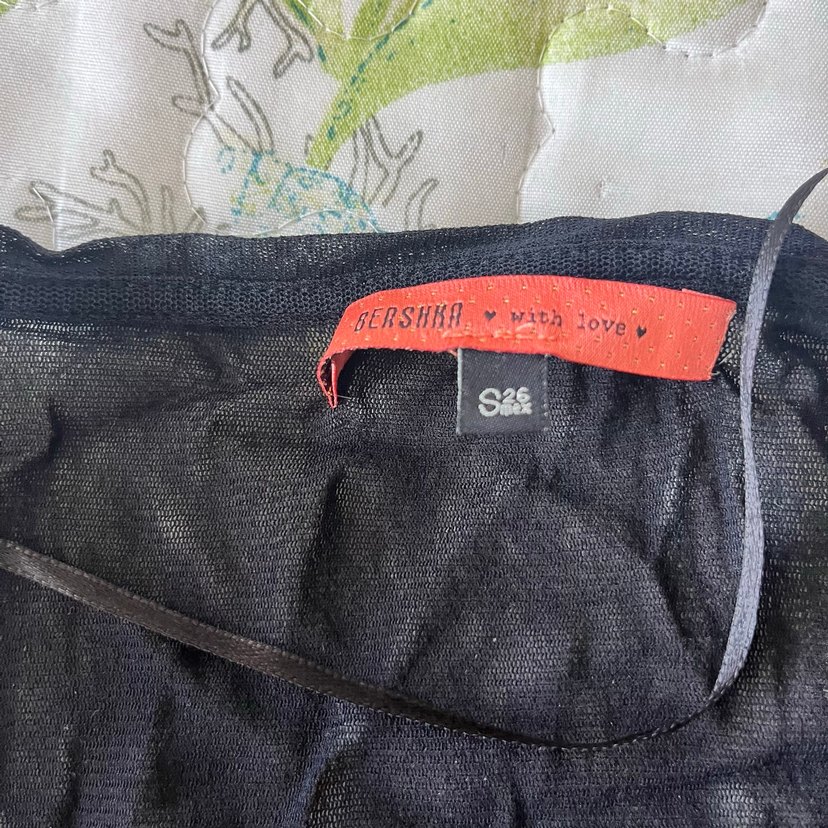 Orjinal Pembe Siyah Desenli Elbise - Görsel 3