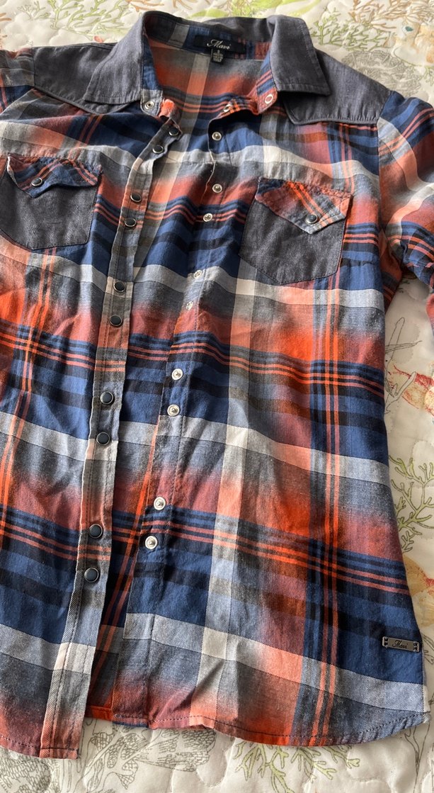 Düğmeli Çok Renkli Bohem Kadın Gömlek - Görsel 2