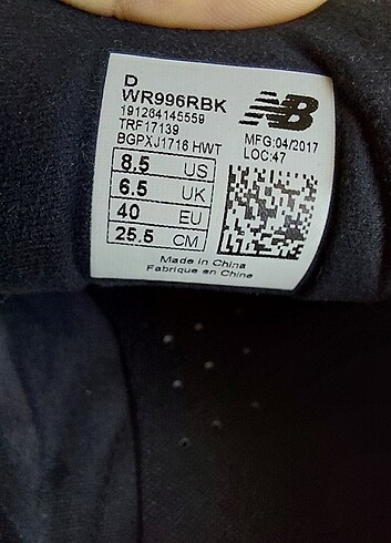40 Beden Temiz New Balance