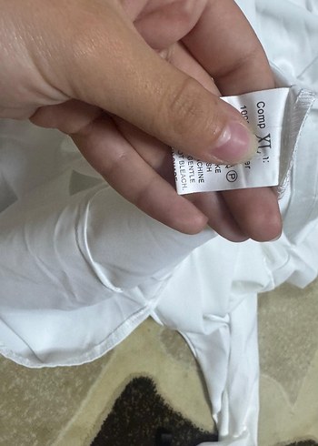 42 Beden beyaz Renk Uzun Kollu Fırfırlı Beyaz Gömlek