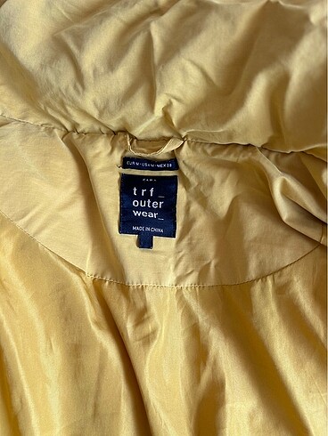 m Beden sarı Renk zara oversize şişme mont