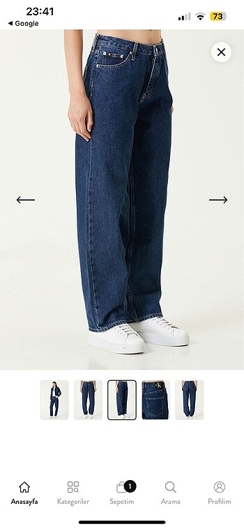 l Beden lacivert Renk calvin klein 90s jeans