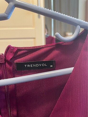 36 Beden mor Renk Trendyolmilla Mürdüm Elbise