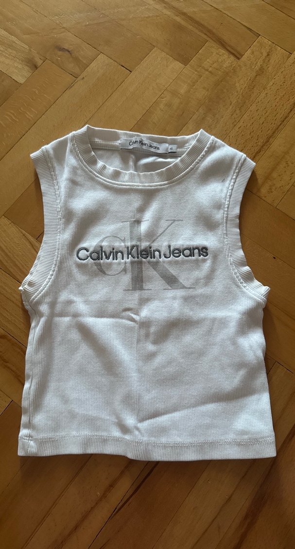 Calvin Klein Jeans Baskılı Crop - Görsel 2