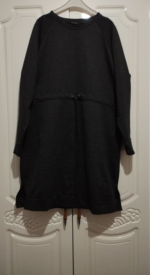 Siyah Beli Kuşaklı elbise - Görsel 2