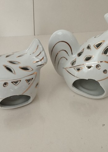 Beyaz Seramik Dekoratif Figürin - Görsel 2