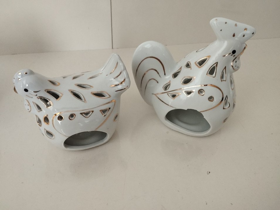 Beyaz Seramik Dekoratif Figürin - Görsel 2