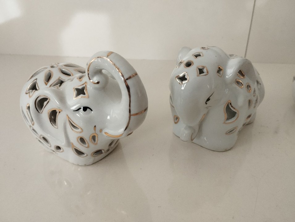 Beyaz Seramik Dekoratif Figürin - Görsel 4