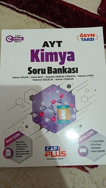 Çap plus ayt kimya soru Bankası 