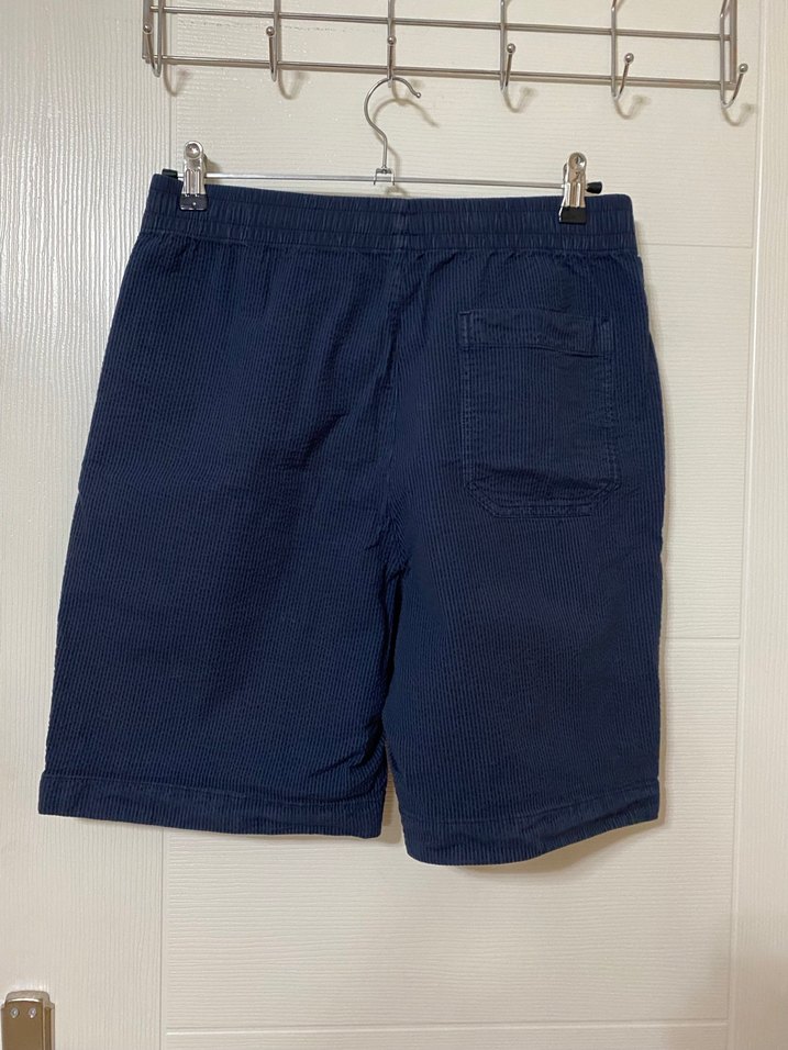 Erkek Lacivert Rahat Kesim Mini Denim Şort - Görsel 2