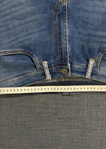 Erkek Mavi Denim Kemerli Şort - Görsel 9