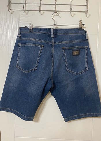 Erkek Mavi Denim Kemerli Şort - Görsel 2