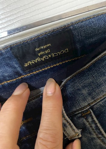 Erkek Mavi Denim Kemerli Şort - Görsel 4