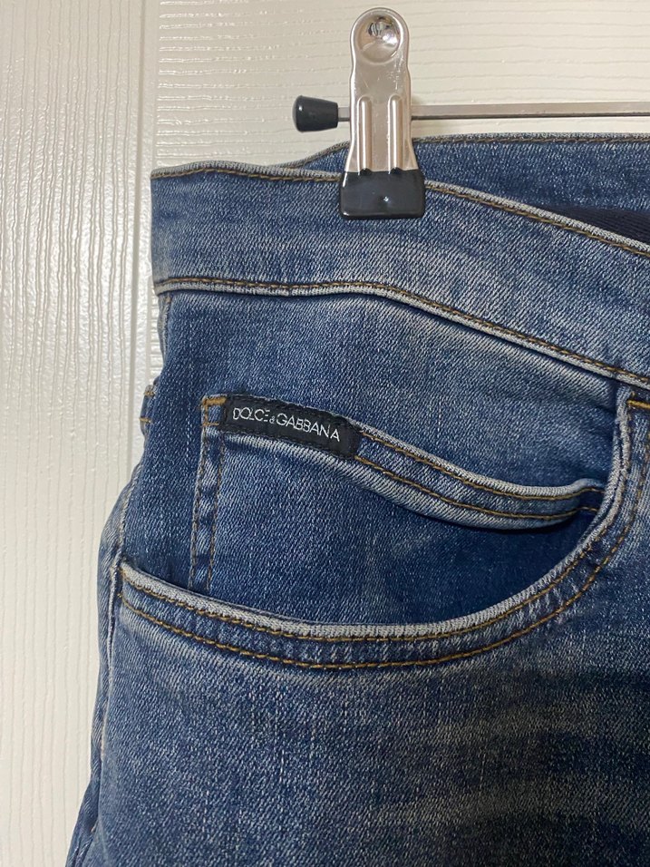 Erkek Mavi Denim Kemerli Şort - Görsel 3