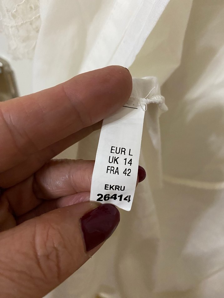 Uzun Beyaz Bohem Kadın Sabahlık - Görsel 5