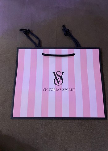 Victoria's Secret Pembe Çizgili Tote Çanta - Görsel 3