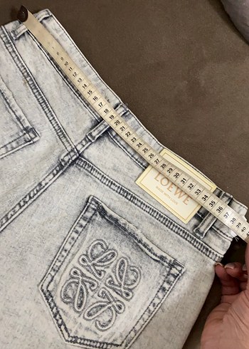 Kadın Gri Denim Mini Şort orijinal - Görsel 8