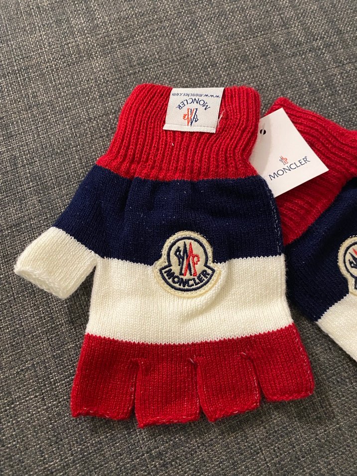 Renkli Örgü Parmaksız Kadın Eldiveni - Görsel 2