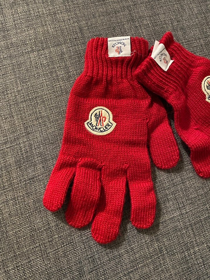 Kırmızı Örgü  ayan  Eldivenleri - Görsel 2