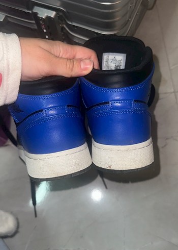 38 Beden mavi Renk Lacivert Siyah nike air jordan mid 37.5 numara