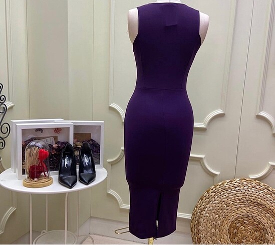 Zara Mor kalem elbise