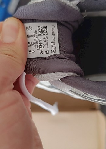 puma Erkek Beyaz Gri Bağcıklı Koşu Ayakkabısı - Görsel 5