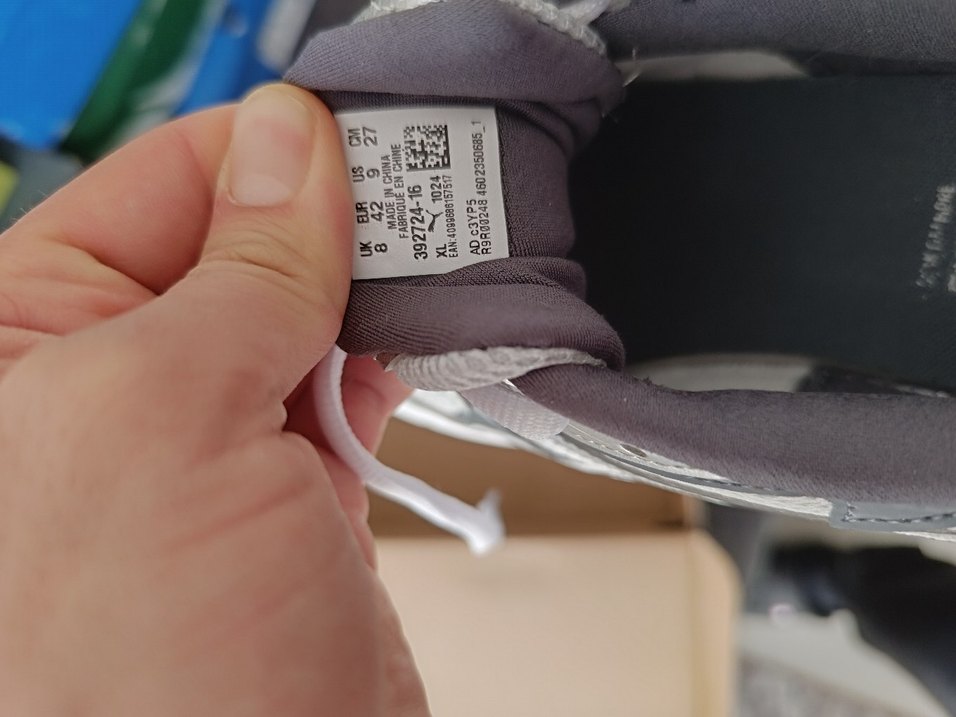 puma Erkek Beyaz Gri Bağcıklı Koşu Ayakkabısı - Görsel 5