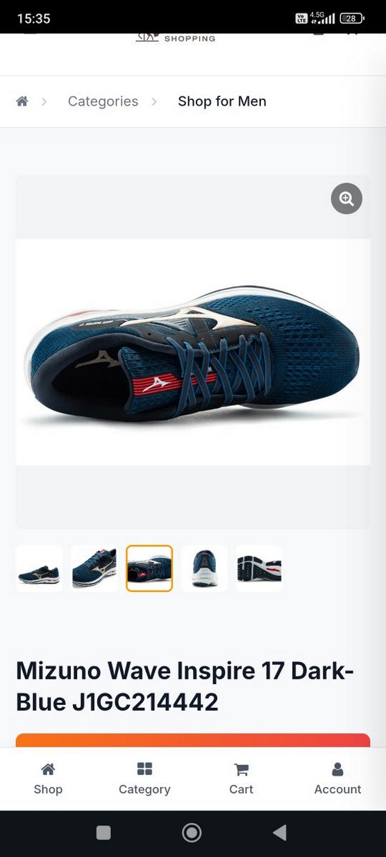 Mizuno Wave Inspire 17 Erkek Koşu Ayakkabısı - Görsel 3